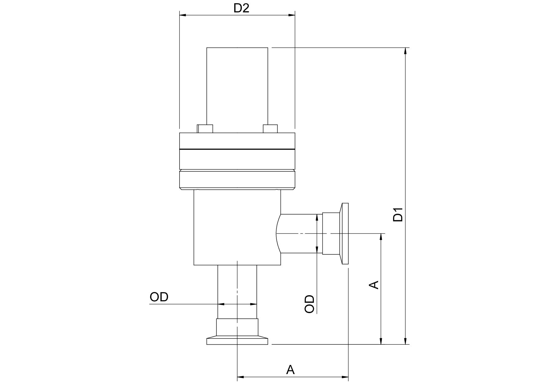 PRAV25KBVASE Pneumatically Actuated, Viton Seal With Bellows Air Open, Spring to Close